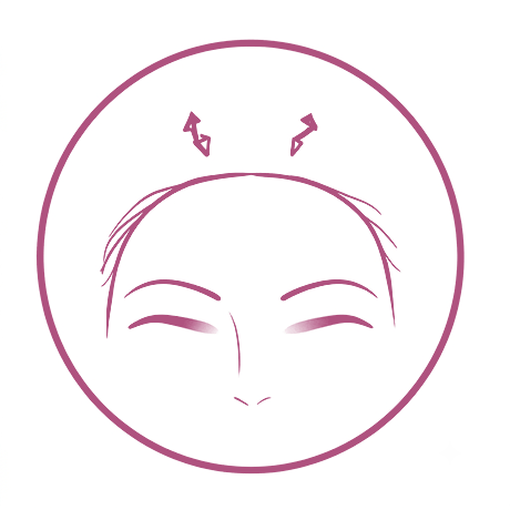 보톡스 이마 시술 부위 아이콘